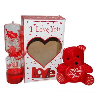"VALENTINE LOVE TIMER WITH TEDDY - 01 -code004 - Click here to View more details about this Product